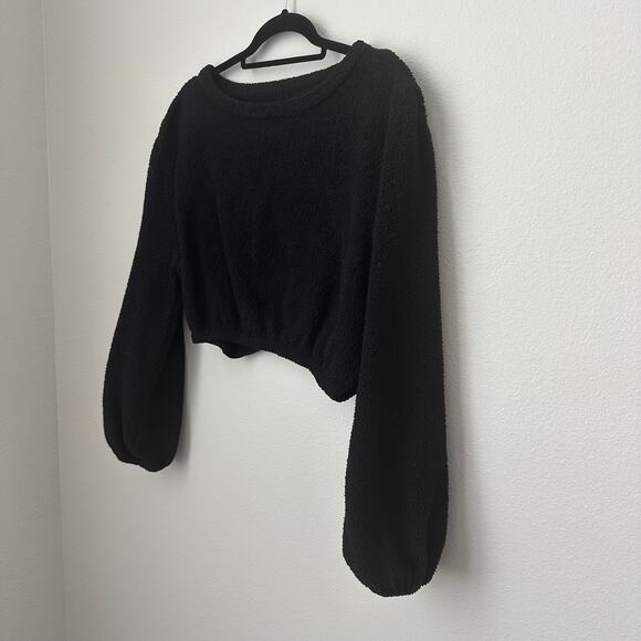 Buffbunny Cloud Long Sleeve Crop Onyx Black Size Medium - Picture 5 of 6
